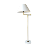 Lampadaire liseuse articulé en laiton vintage 60