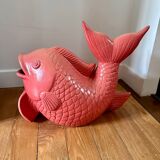 Large vintage ceramic fish 60's unique piece