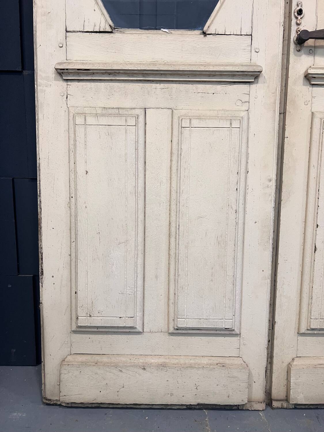 Art Deco double-leaf glass door