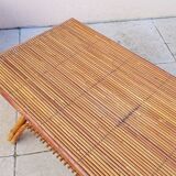 Vintage rattan coffee table