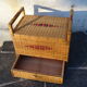 Banc coffre rotin avec tiroir