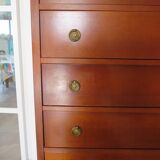 Louis Philippe style chest of drawers in cherry wood