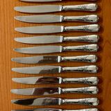 Christofle 12 large marly model knives 24.5 cm