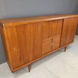 Mid-Century Danish Teak Highboard by H.W.Klein for Bramin, 1960s