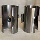 Paire d'appliques tubes chromées vintage 1970 space âge