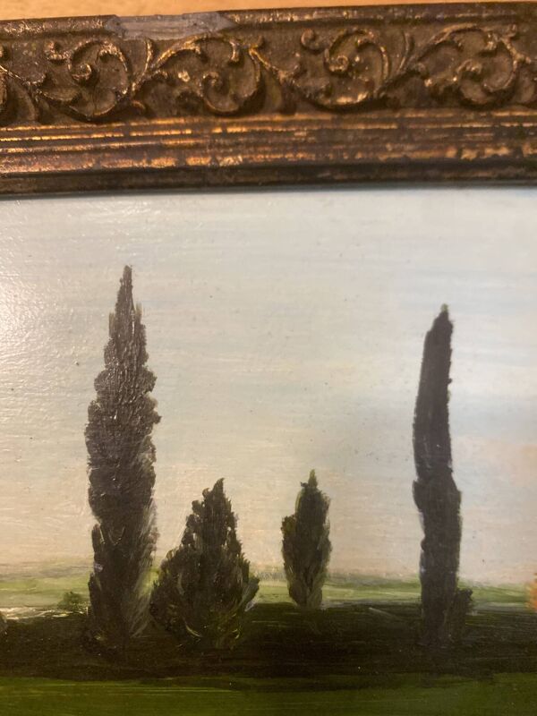 Paysage peinture à l’huile - Artiste Française