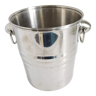 Vintage champagne bucket made in stainless steel France