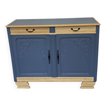 Buffet Art Déco en bois relooké