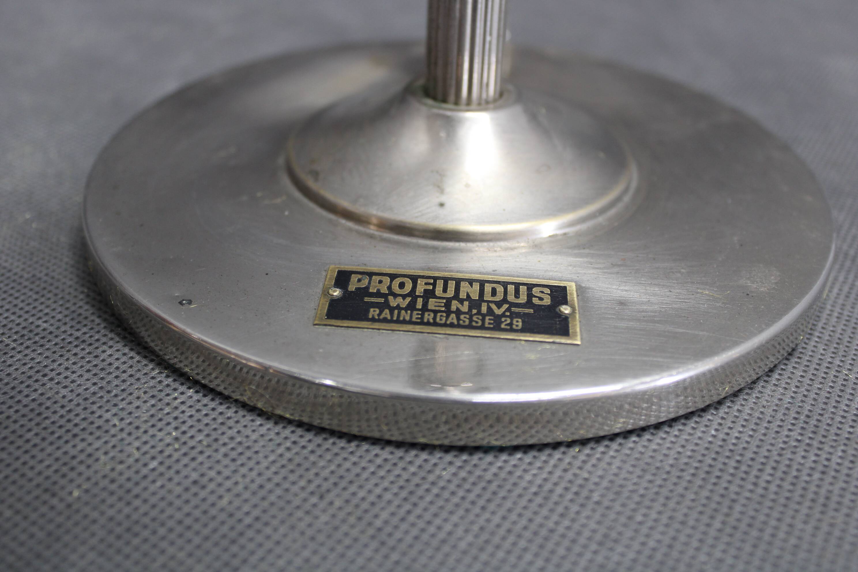 1930s chrome plated table lamp by Profundus, Austria