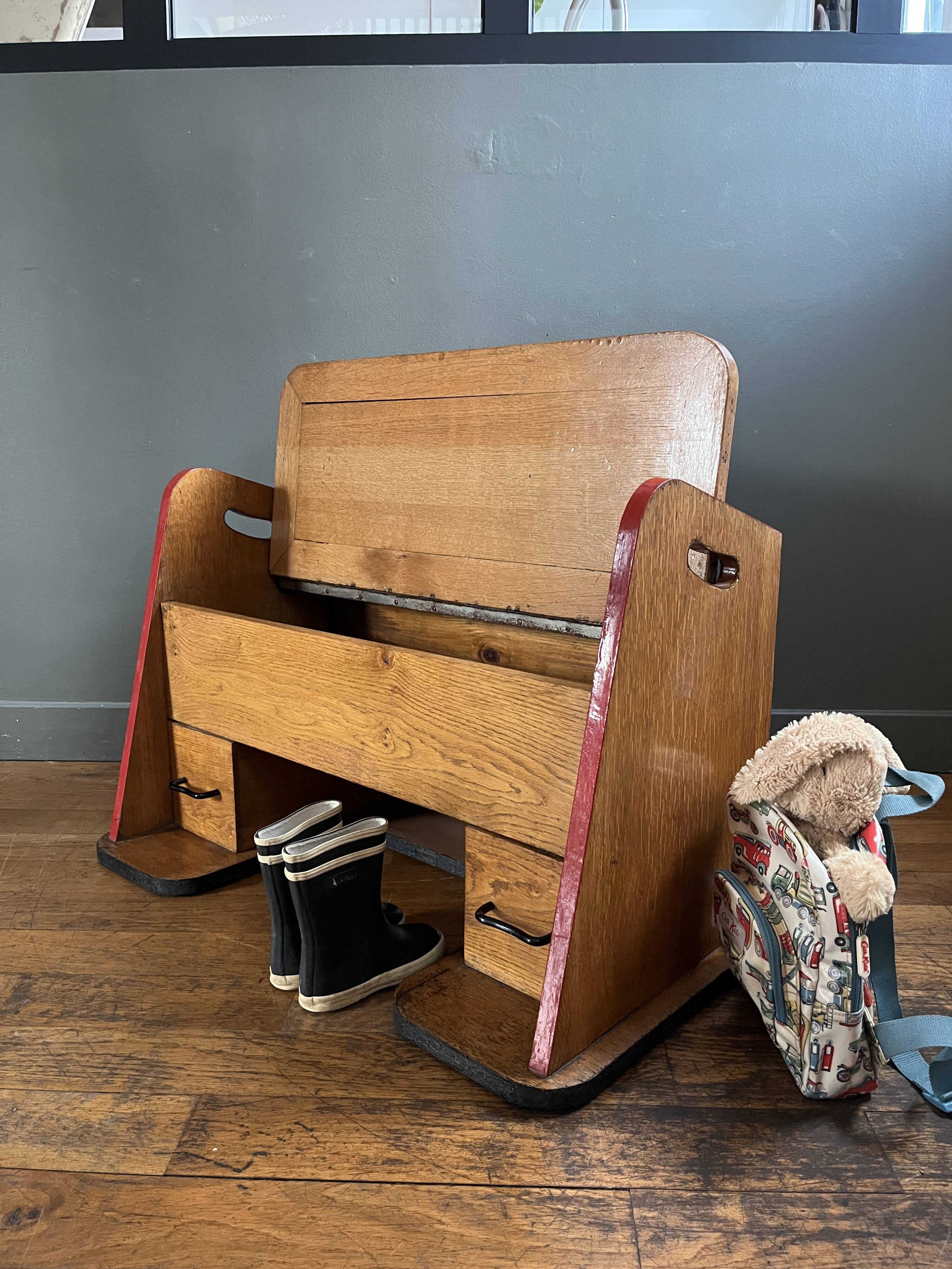 Vintage storage bench