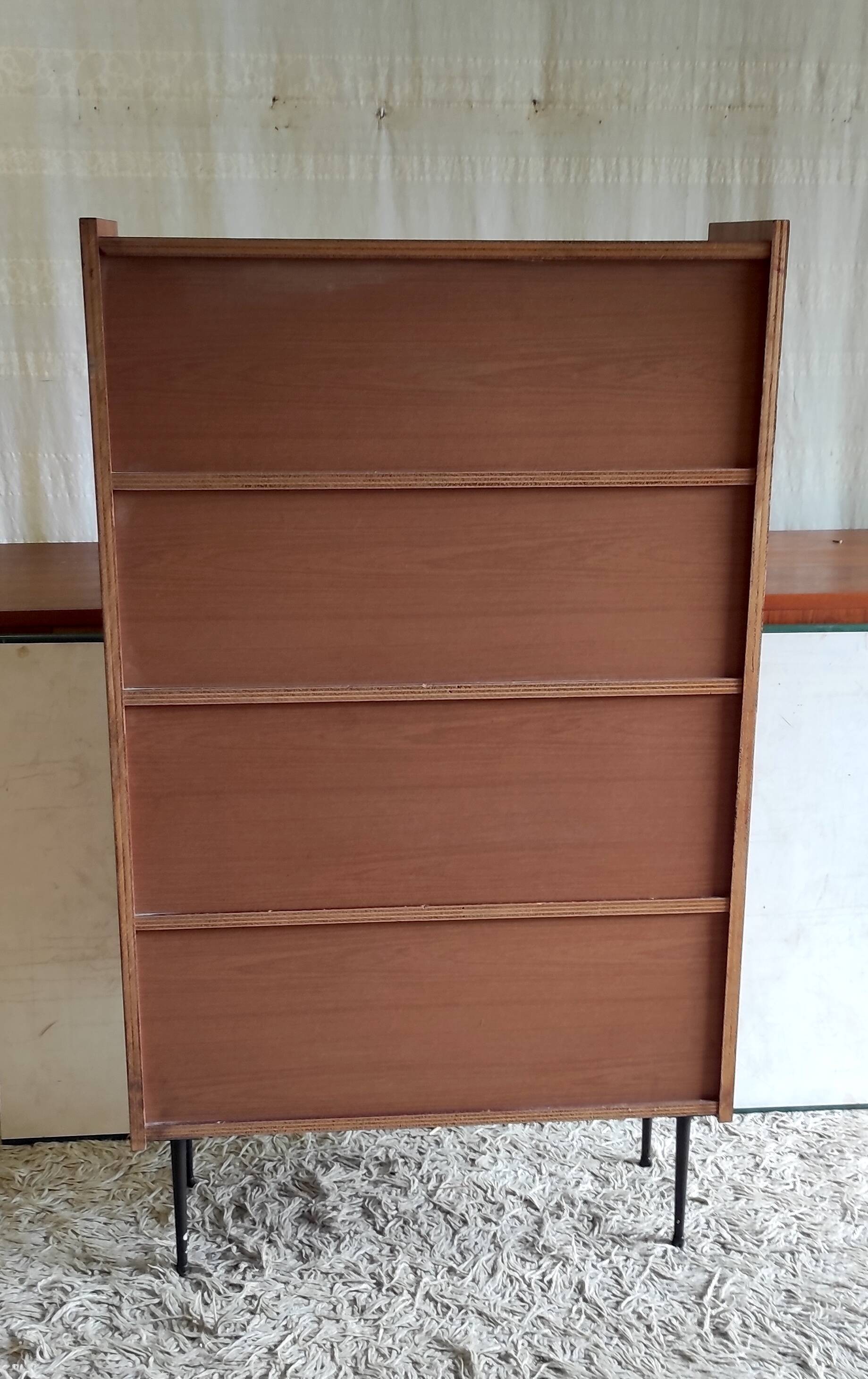 Modernist teak bookcase - 1960s