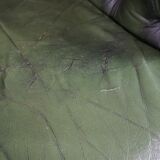 Chesterfield sofa in green cowhide leather
