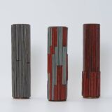Vintage Pottery Mosaic Vases by W. Zimmermann for Ritter