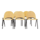 Ensemble de six chaises, design danois, années 1970, production : Danemark