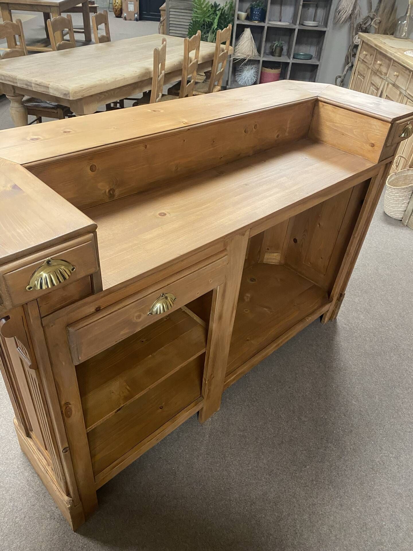 Wooden counter