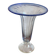 Bubble glass vase on foot