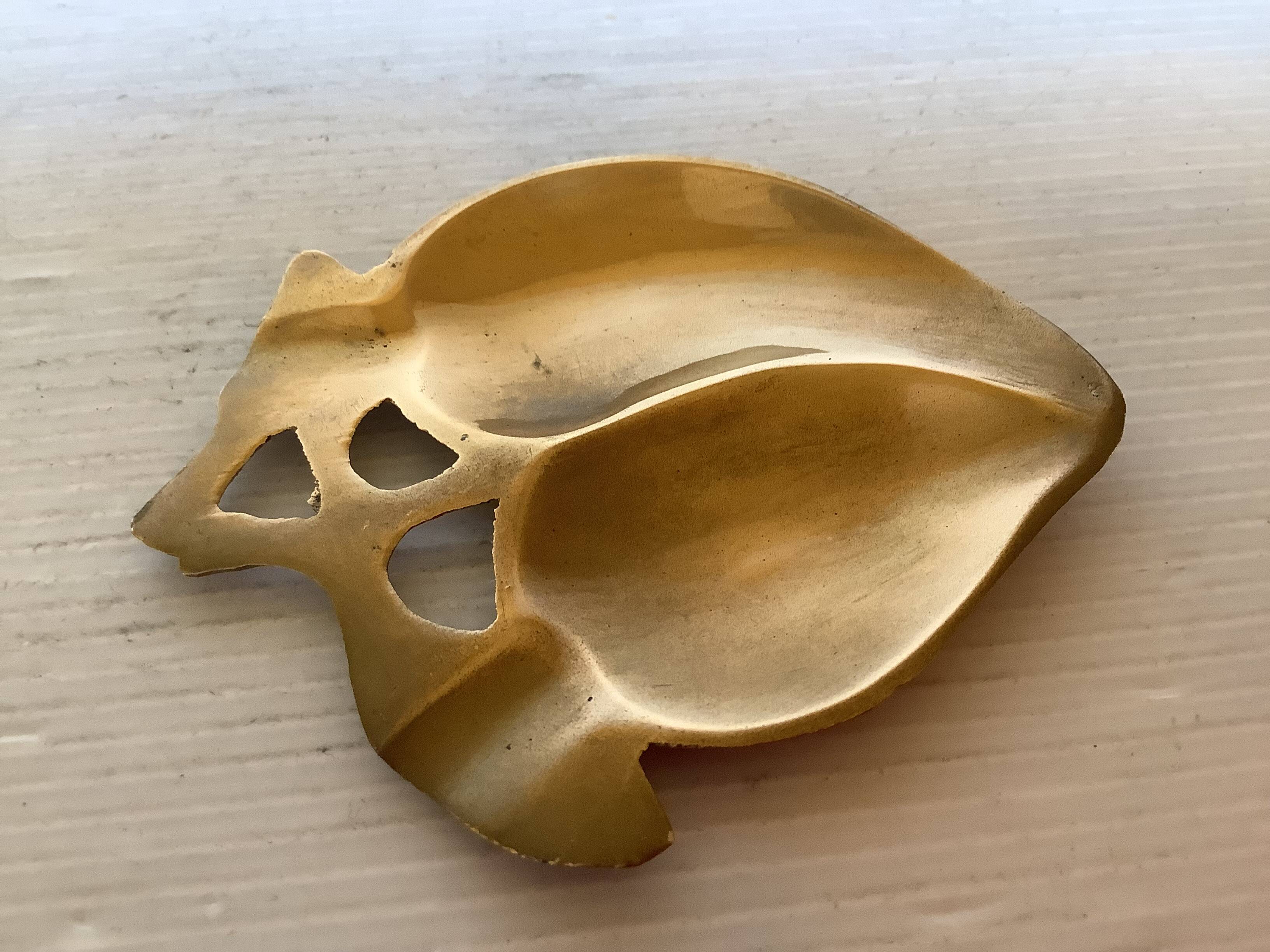 Small brass pocket ring holder