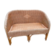 Banquette rotin vintage