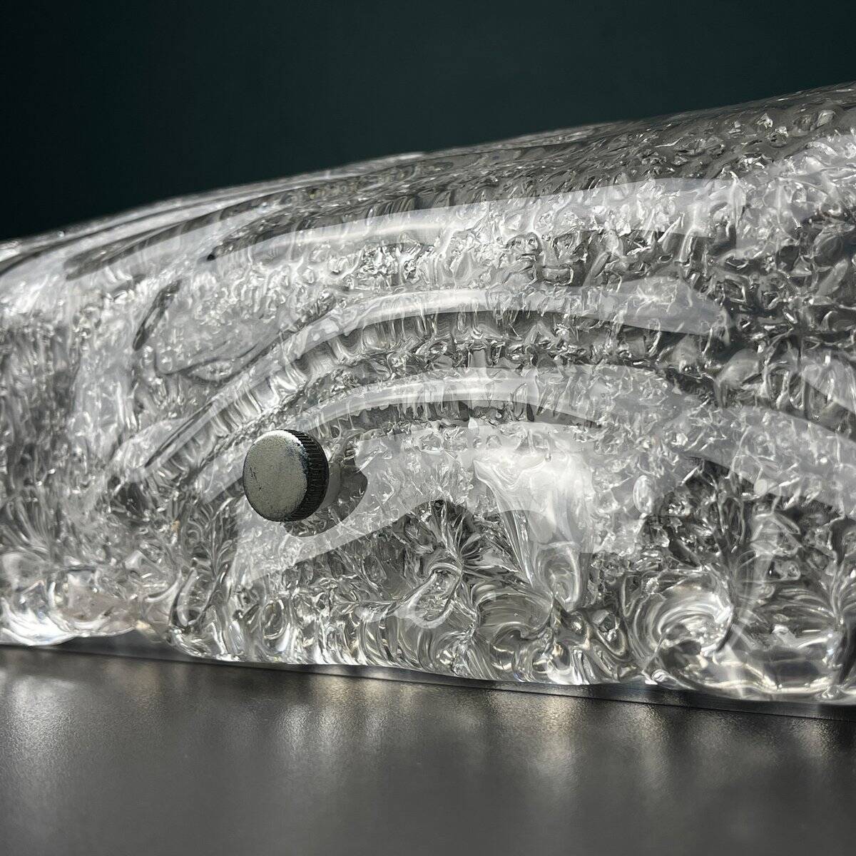 Vintage large Murano glass ceiling lamp by J. T. Kalmar, Austria, 1960s.