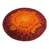 Vintage round rug