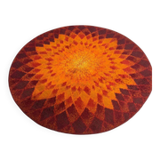 Vintage round rug
