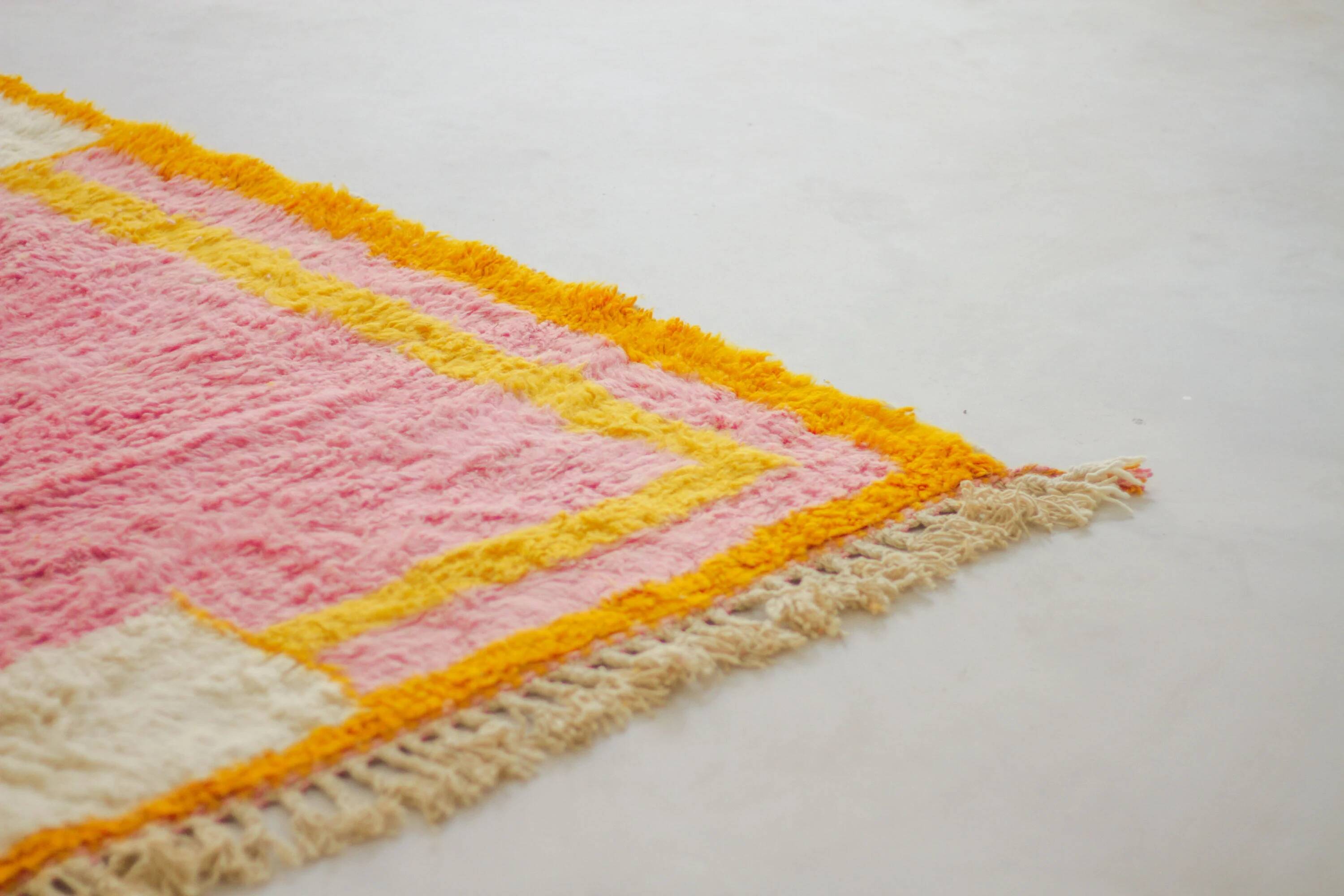 Handmade wool Berber rug 3 x 2 m