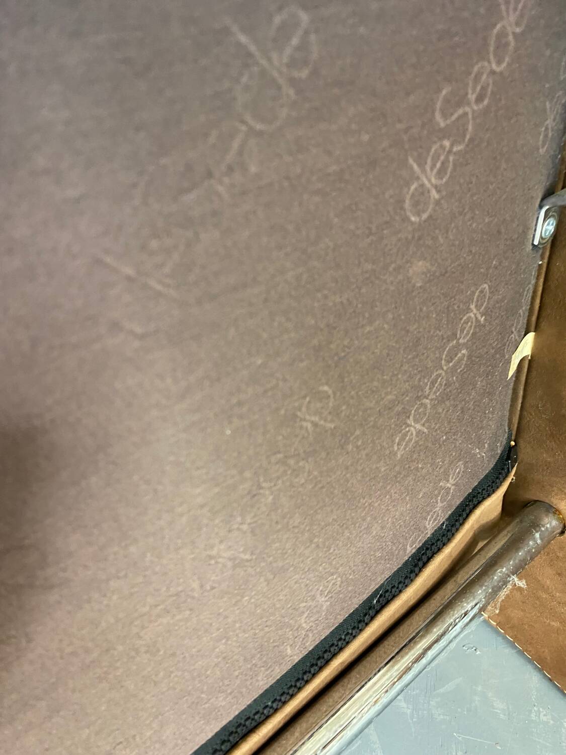 Fauteuil Modèle DS50 Mid-Century Brutaliste Moderniste en Cuir de de Sede, 1960s