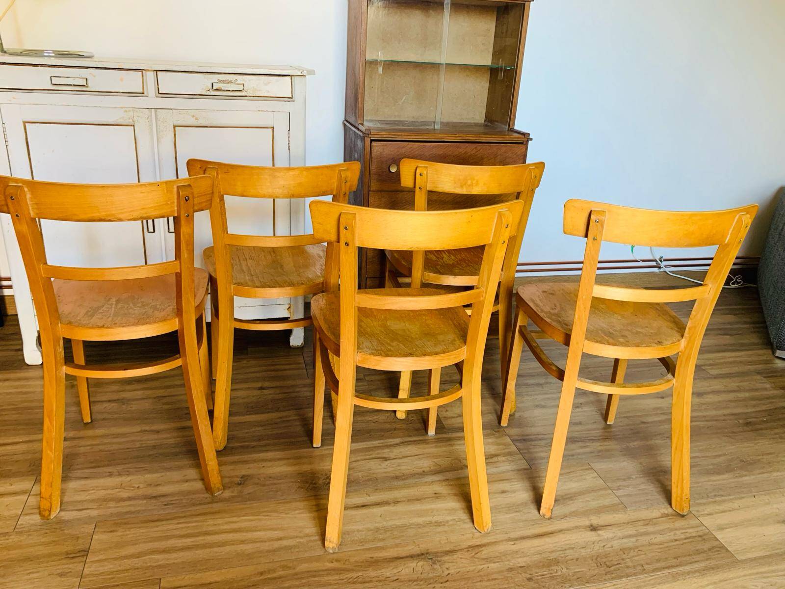 Set of 5 bistro chairs