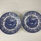 Tasses à thé et Sous-Tasses English Ironstone England bleu