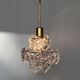 Small Midcentury Glass Chandelier/pendant by Kinkeldey, Germany, 1970s