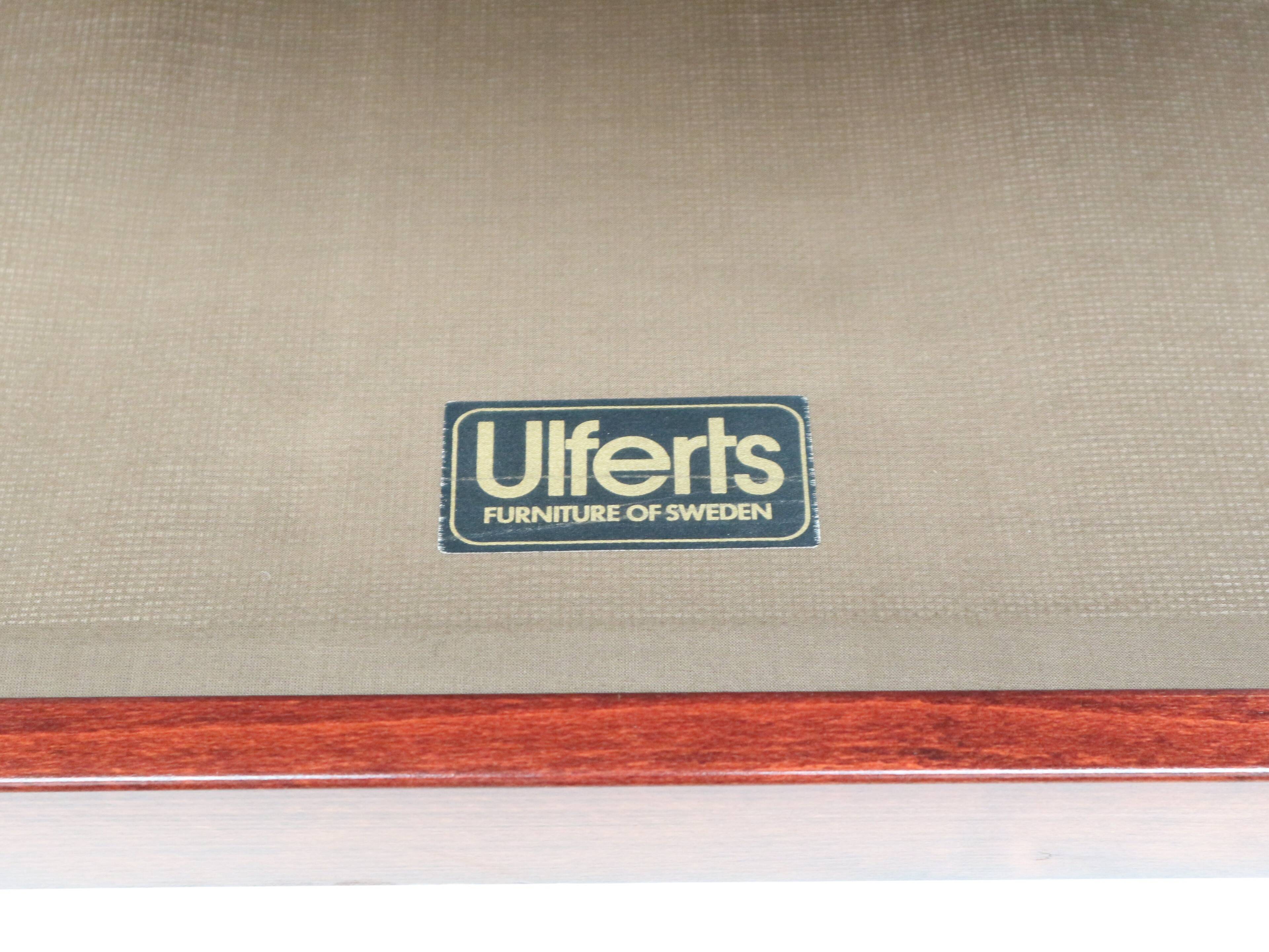 Vintage leather armchair from Ulferts Sweden made in the 1970s