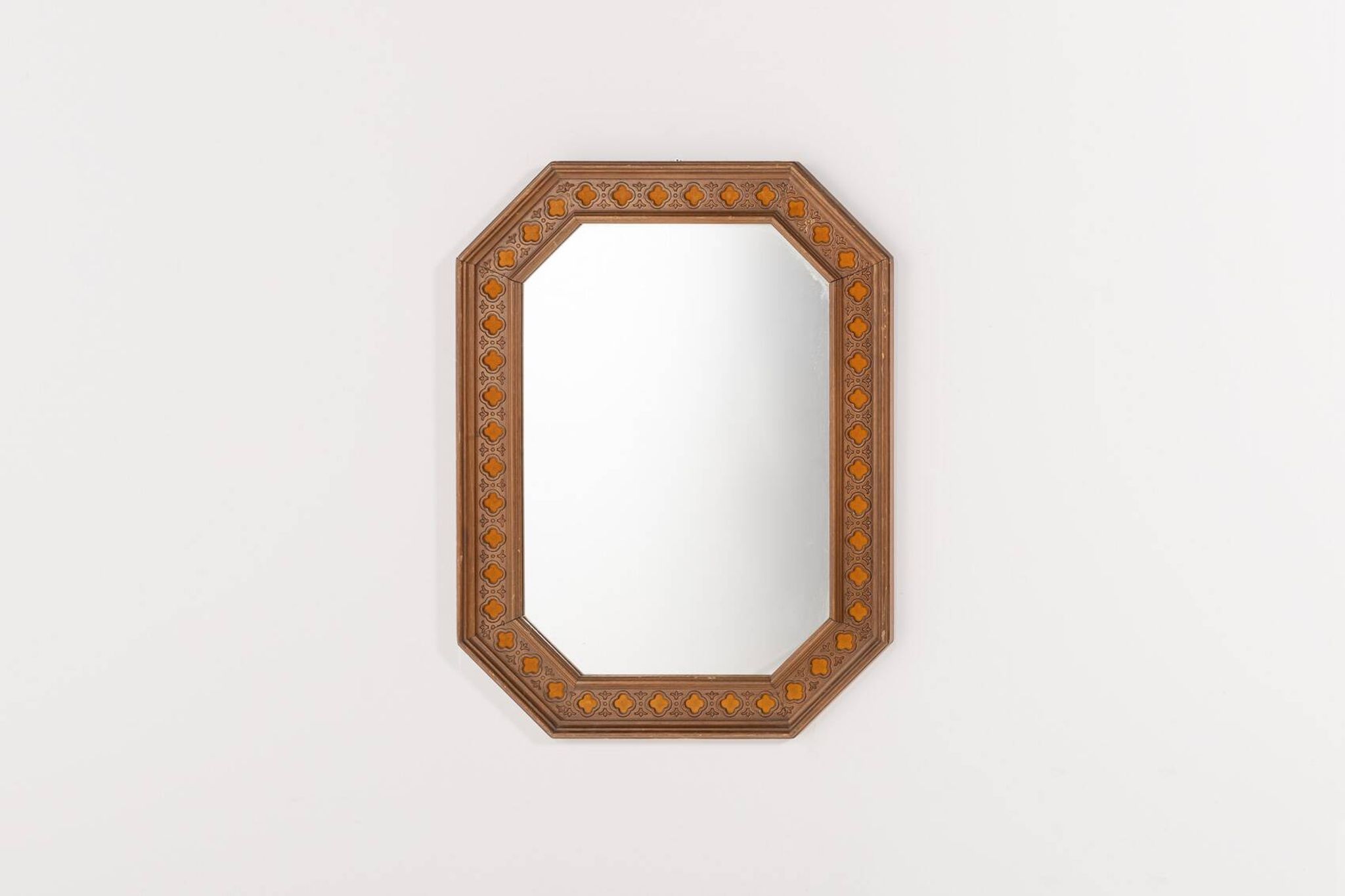 Miroir octogonal, Italie des années 1950