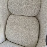 FRITZ HANSEN - Ro Armchair Boucle Fabric Aluminium Legs