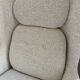 FRITZ HANSEN - Fauteuil Ro Tissu Bouclette Pieds en Aluminium