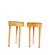 Matching cherry wood / Biedermeier chairs / sidetables set / tripot console table