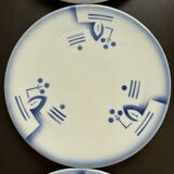 7 Art Deco dessert plates