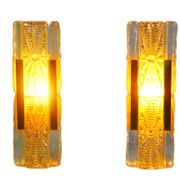 Pair of danish wall scones Alladin by Vitrika 1960s