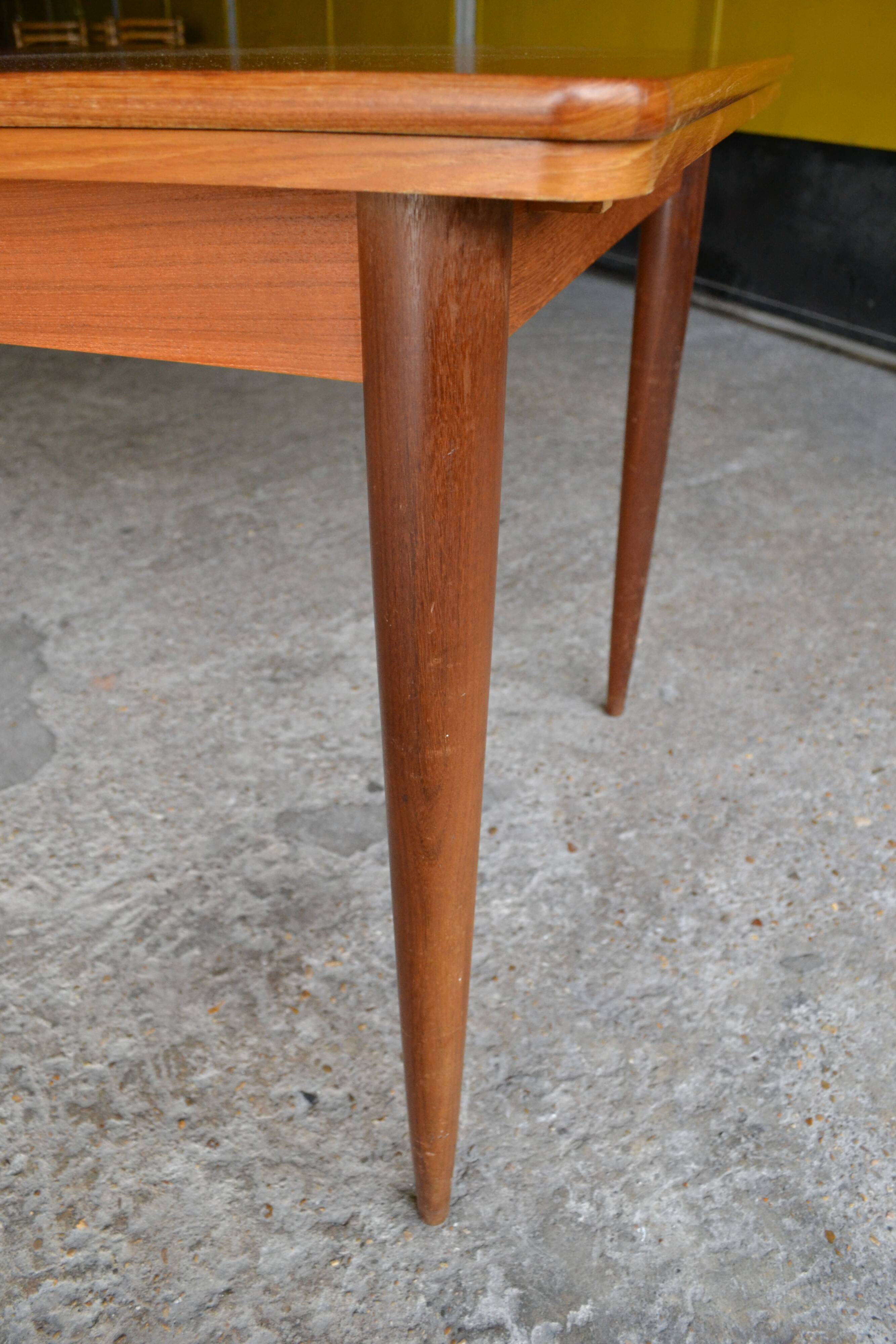 Scandinavian vintage teak extendable table