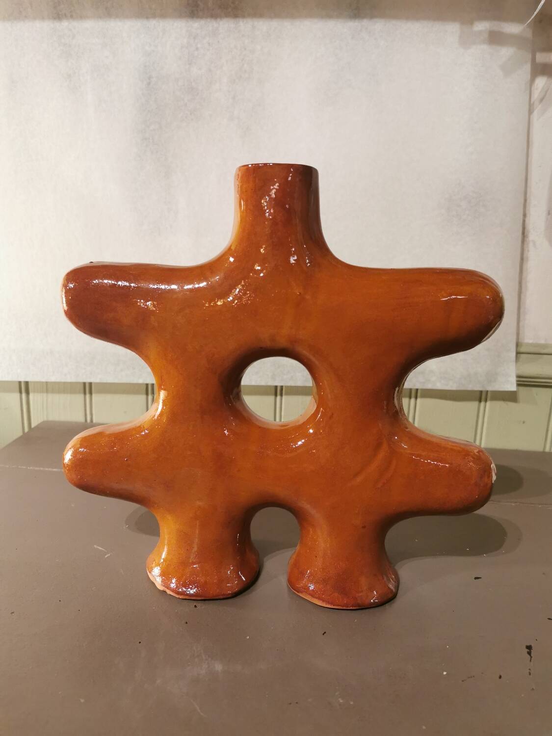 Moroccan ethnic ceramic vase