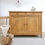 Solid oak Parisian sideboard