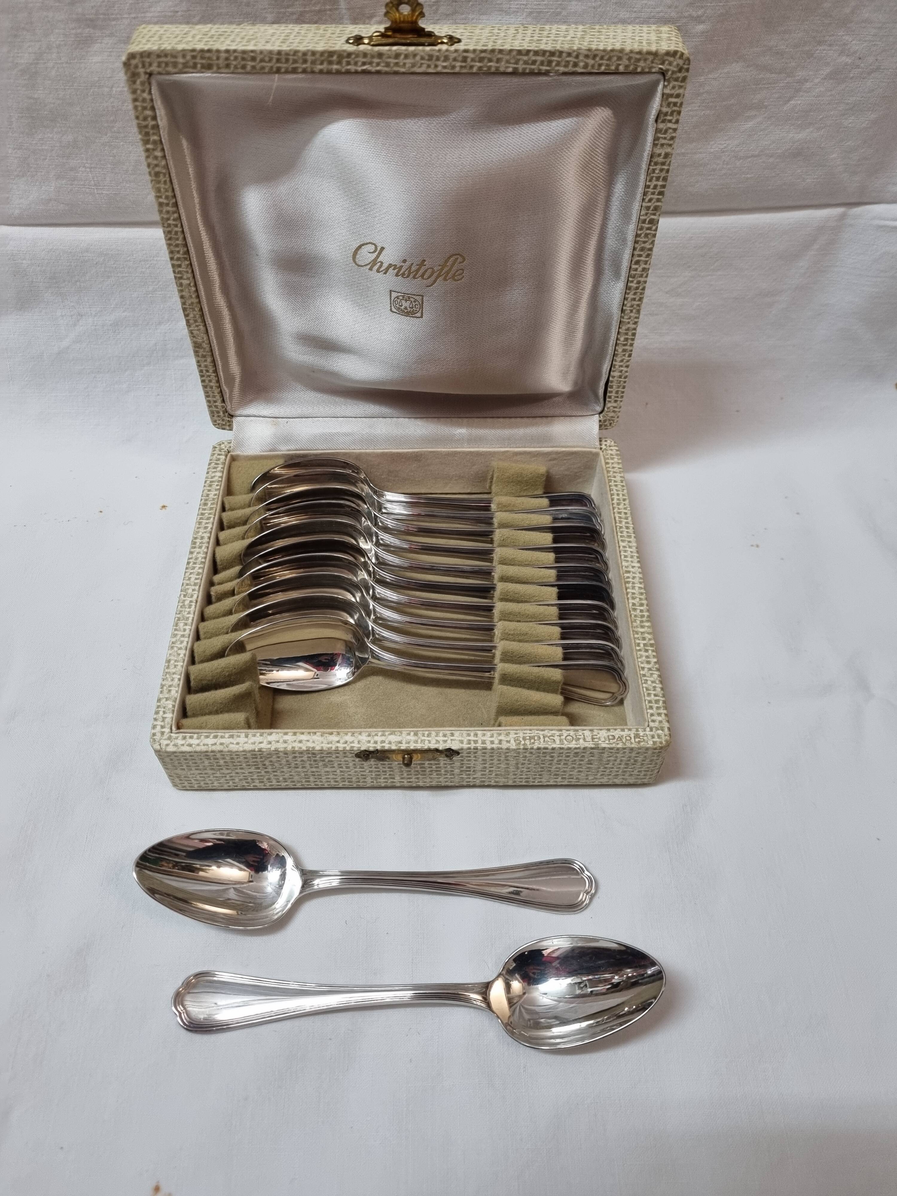 12 teaspoons Christofle