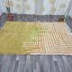 Handmade natural wool rug with colourful patterns, size 140/260 cm.