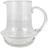 Mid-century glass pitcher by Carl Auböck, Ostovics Culinar, Austria, 1970s.