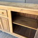 Old office furniture, raw oak wood.