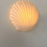 Applique vintage coquillage, opaline, Limburg Allemagne 1960