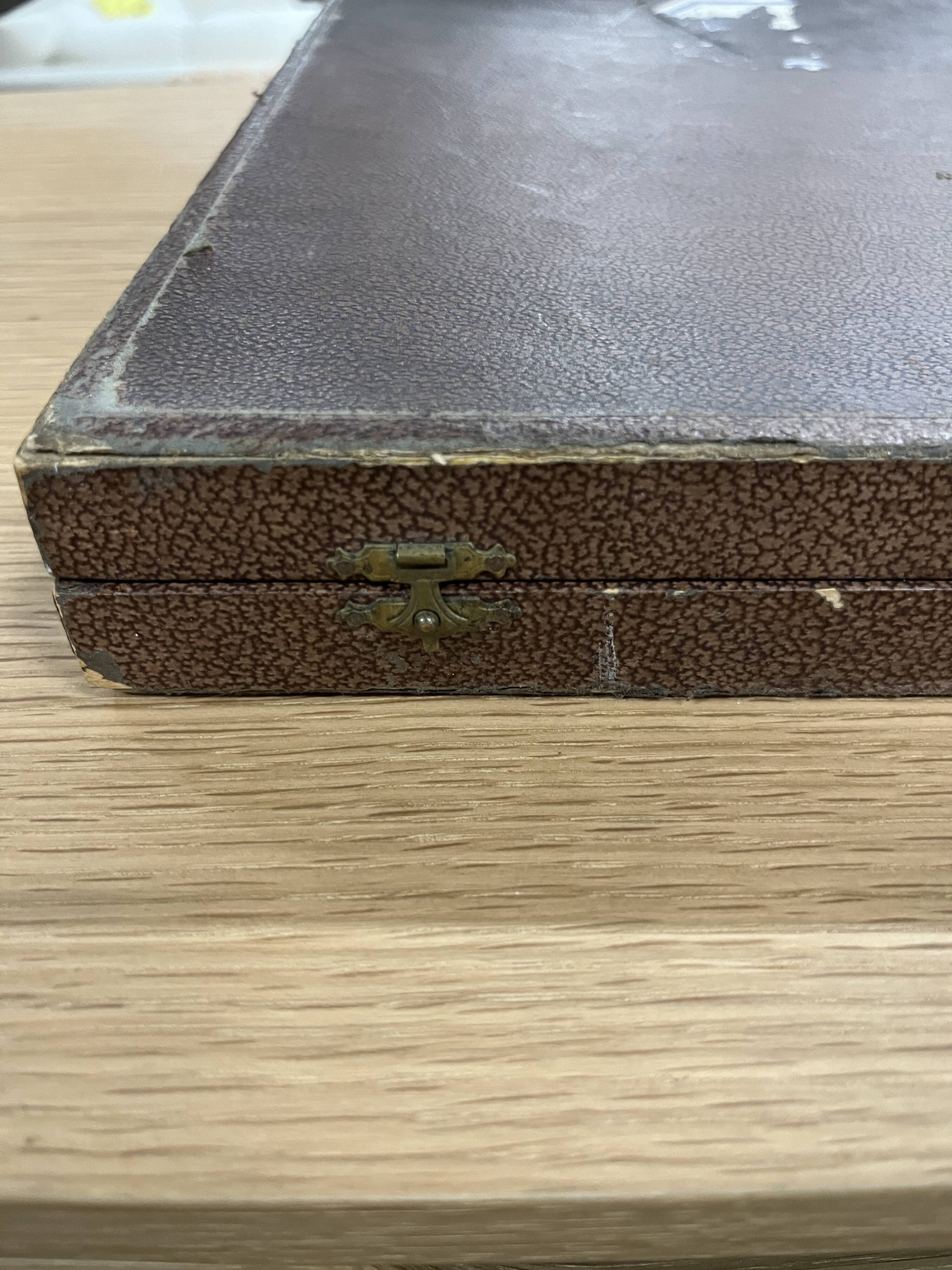 Old vintage knife box
