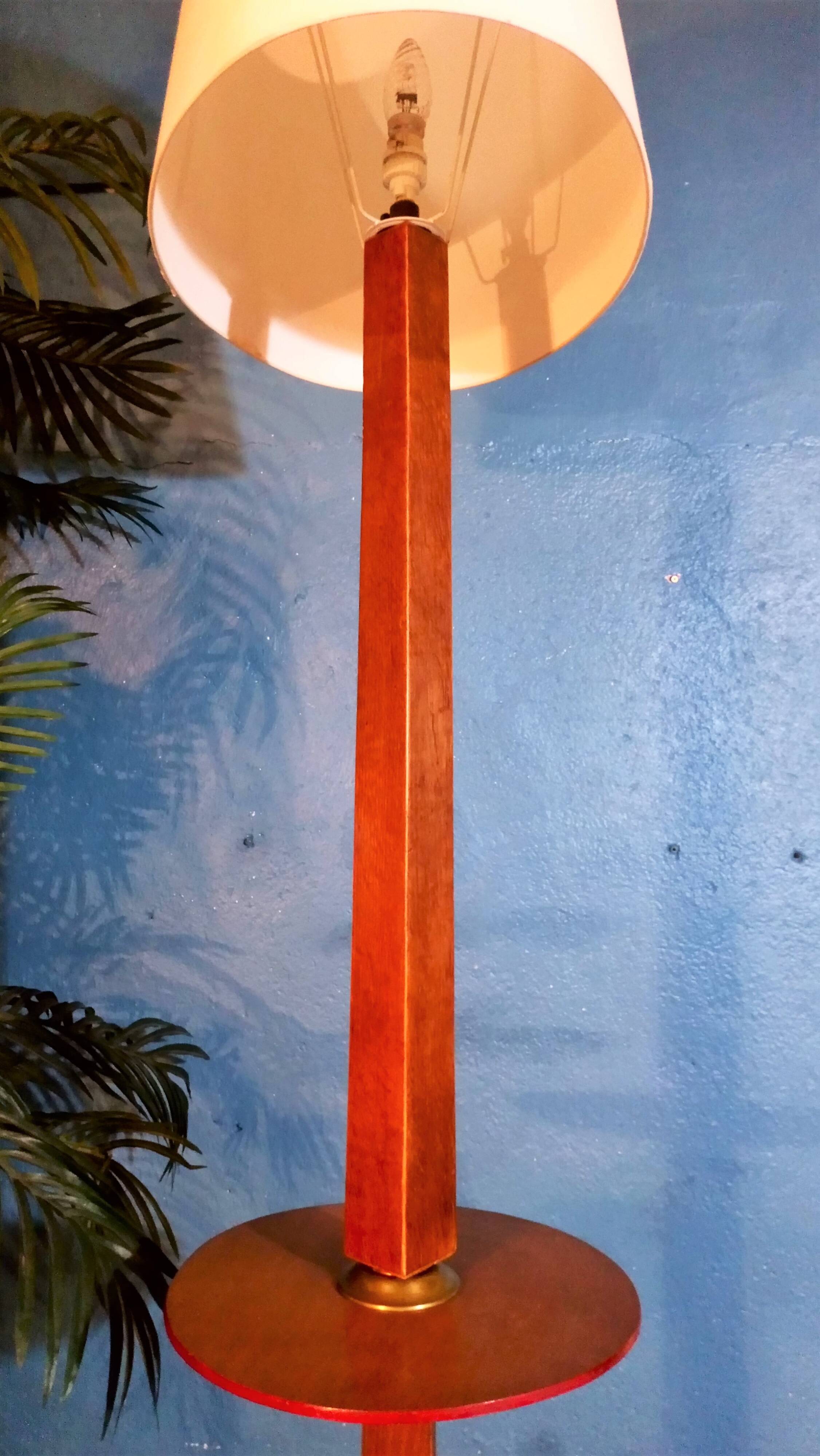 1950s double tier floor lamp