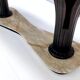 Dining table with a portuguese pink marble top