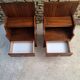 Pair of teak bedside tables