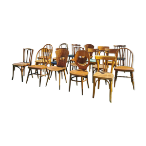 lot de 20 chaises bistrot